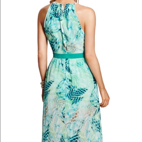 Marciano Teal-Print sleeveless dress - Picture 3 of 8